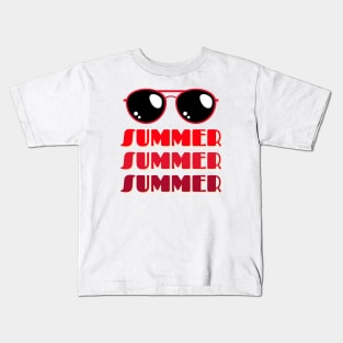 Summer Sunglasses Kids T-Shirt